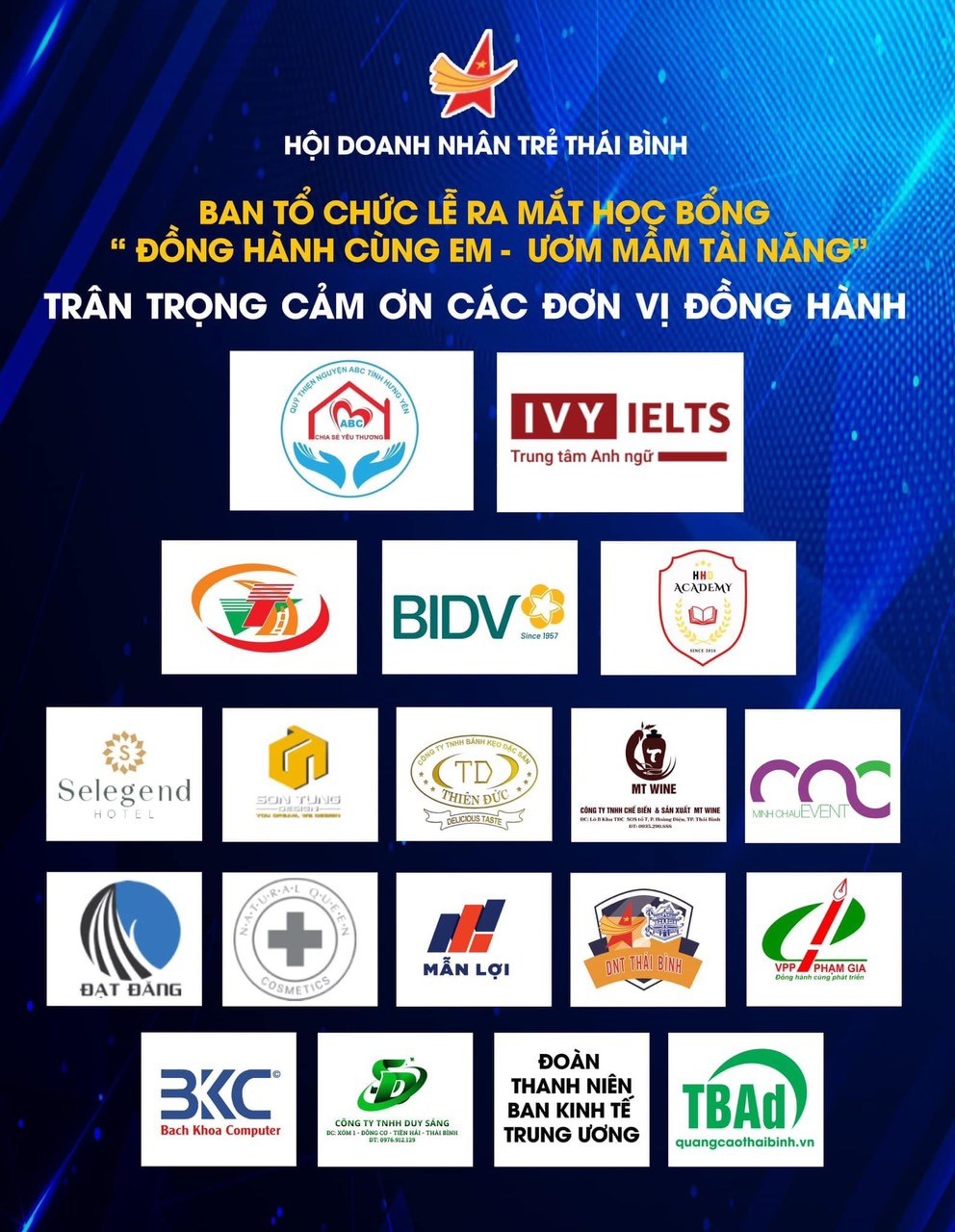 HHD ACADEMY TÀI TRỢ QUỸ HỌC BỔNG “ĐỒNG HÀNH CÙNG EM”