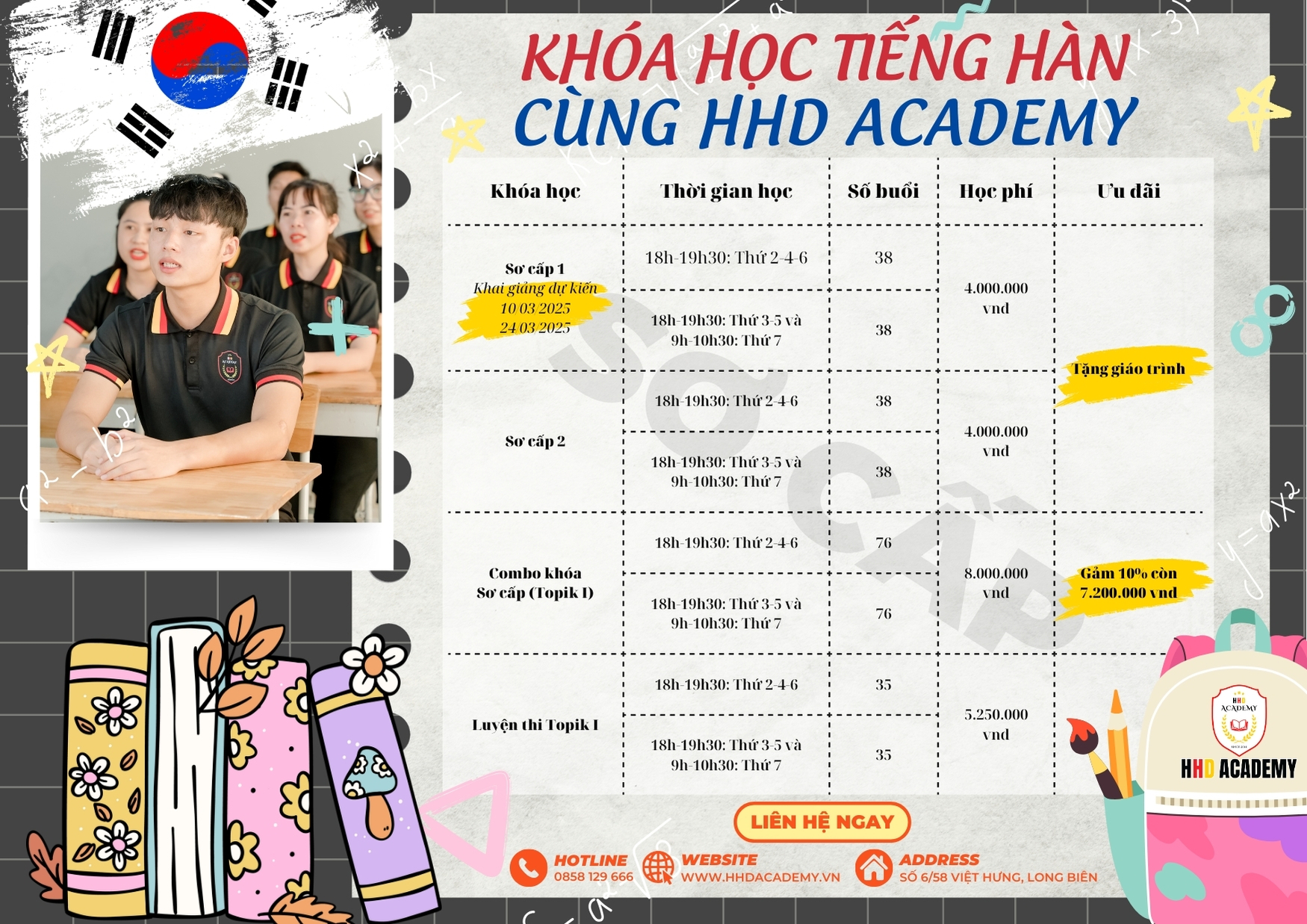 KHAI GIẢNG CÁC KHÓA HỌC NGOẠI NGỮ TẠI HHD ACADEMY – ƯU ĐÃI HẤP DẪN